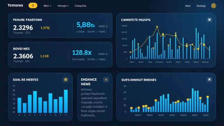 Dashboard de performance com métricas de campanhas digitais
